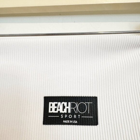 Beach Riot Colorblock Ribbed Athletic Leggings Activewear Gym Workout Neutral XL - Picture 7 of 13